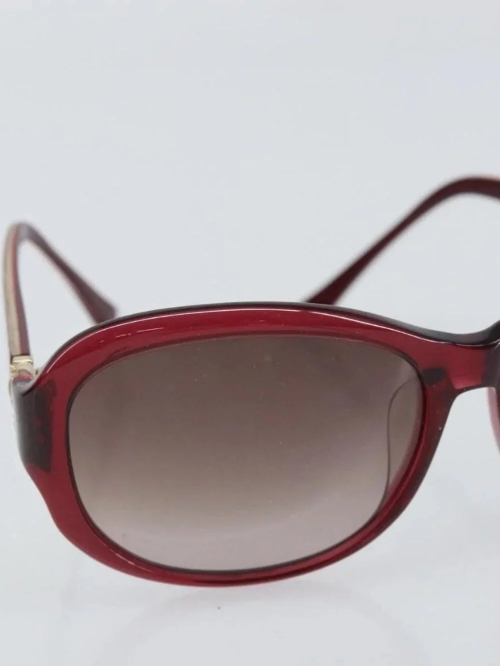Salvatore Ferragamo Sunglasses plastic Red Auth bs32845